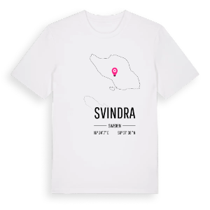 Svindra karta t-shirt – ekologisk bomull t-shirt från Pinshirt