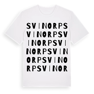 Svinorp ordlek t-shirt – ekologisk bomull t-shirt från Pinshirt