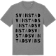 Mid Heather Gray t-shirt med Svinstad ordlek t-shirt