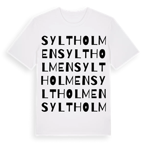 Syltholmen ordlek t-shirt – ekologisk bomull t-shirt från Pinshirt