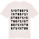 Vintage White t-shirt med Syntorp ordlek t-shirt