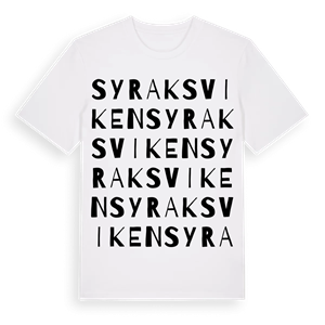 Syraksviken ordlek t-shirt – ekologisk bomull t-shirt från Pinshirt