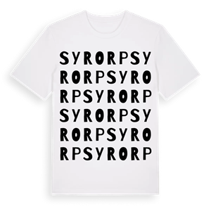 Syrorp ordlek t-shirt – ekologisk bomull t-shirt från Pinshirt