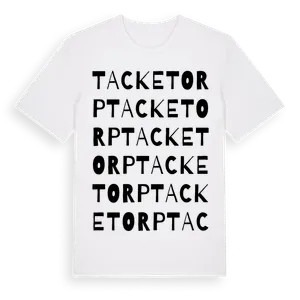 Tacketorp ordlek t-shirt – ekologisk bomull t-shirt från Pinshirt