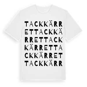 Tackkärret ordlek t-shirt – ekologisk bomull t-shirt från Pinshirt