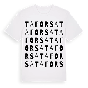 Taforsa ordlek t-shirt – ekologisk bomull t-shirt från Pinshirt