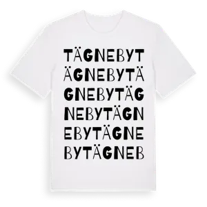 Tägneby ordlek t-shirt – ekologisk bomull t-shirt från Pinshirt