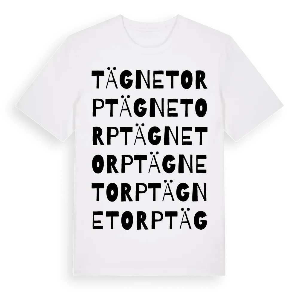 Tägnetorp ordlek t-shirt i miljö