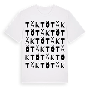 Täktö ordlek t-shirt – ekologisk bomull t-shirt från Pinshirt