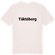 Vintage White t-shirt med Täktöborg fetstil t-shirt