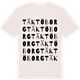 Vintage White t-shirt med Täktöborg ordlek t-shirt