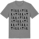 Mid Heather Gray t-shirt med Tälla ordlek t-shirt