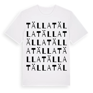 Tälla ordlek t-shirt – ekologisk bomull t-shirt från PinShirt