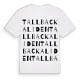 Tallbackaliden ordlek t-shirt