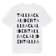 White t-shirt med Tallbackaliden ordlek t-shirt
