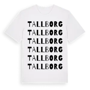 Tallborg ordlek t-shirt – ekologisk bomull t-shirt från Pinshirt