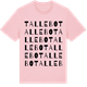 Pink Cotton t-shirt med Tallebo ordlek t-shirt