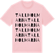 Pink Cotton t-shirt med Tallholmarna ordlek t-shirt