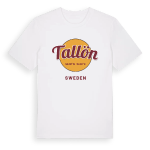Tallön cirkel t-shirt – ekologisk bomull t-shirt från Pinshirt