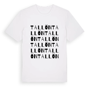 Tallön ordlek t-shirt – ekologisk bomull t-shirt från Pinshirt