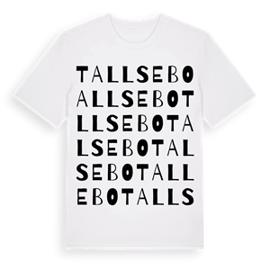 Tallsebo ordlek t-shirt – ekologisk bomull t-shirt från Pinshirt