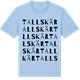 Blue Soul t-shirt med Tallskär ordlek t-shirt