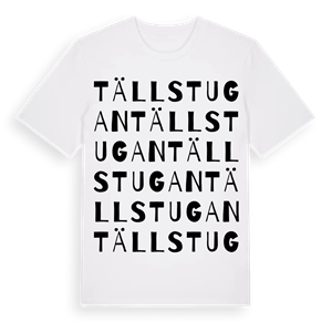 Tällstugan ordlek t-shirt – ekologisk bomull t-shirt från Pinshirt