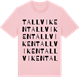 Pink Cotton t-shirt med Tallviken ordlek t-shirt