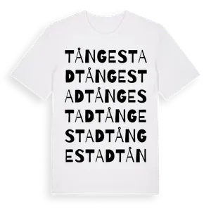 Tångestad ordlek t-shirt – ekologisk bomull t-shirt från Pinshirt