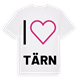 White t-shirt med Jag älskar Tärn t-shirt stort tryck