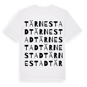 Tärnestad ordlek t-shirt – ekologisk bomull t-shirt från Pinshirt