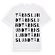 White t-shirt med Tärnslund ordlek t-shirt