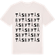 Vintage White t-shirt med Tåsby ordlek t-shirt