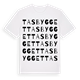 Tasbygget ordlek t-shirt