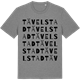 Mid Heather Gray t-shirt med Tävelstad ordlek t-shirt