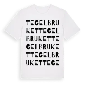 Tegelbruket ordlek t-shirt – ekologisk bomull t-shirt från Pinshirt