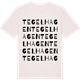 Vintage White t-shirt med Tegelhagen ordlek t-shirt