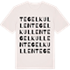Vintage White t-shirt med Tegelkullen ordlek t-shirt