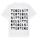 Tegelsätter ordlek t-shirt