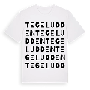 Tegeludden ordlek t-shirt – ekologisk bomull t-shirt från Pinshirt