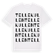 White t-shirt med Tellekullen ordlek t-shirt