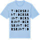 Blue Soul t-shirt med Tidersrum ordlek t-shirt