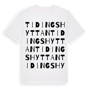 Tidingshyttan ordlek t-shirt – ekologisk bomull t-shirt från Pinshirt