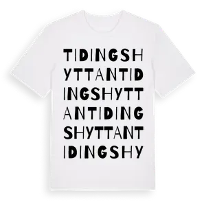 Tidingshyttan ordlek t-shirt – ekologisk bomull t-shirt från Pinshirt