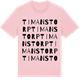Pink Cotton t-shirt med Timanstorp ordlek t-shirt