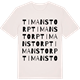 Vintage White t-shirt med Timanstorp ordlek t-shirt