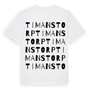 Timanstorp ordlek t-shirt – ekologisk bomull t-shirt från Pinshirt