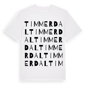 Timmerdal ordlek t-shirt – ekologisk bomull t-shirt från Pinshirt