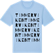 Blue Soul t-shirt med Timmerviken ordlek t-shirt