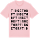 Pink Cotton t-shirt med Tingetorp ordlek t-shirt